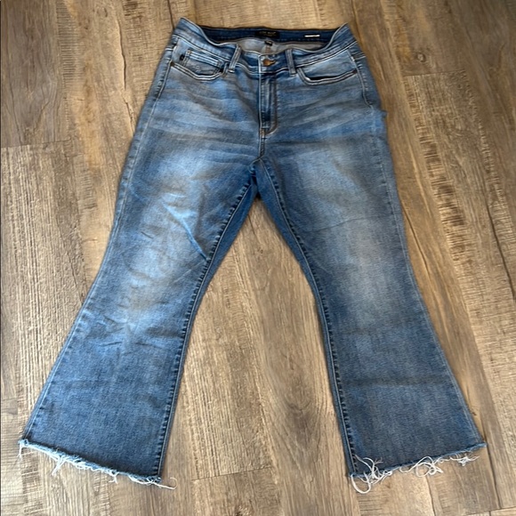 Judy Blue‎ Trouser Flare Blue Jeans women’s size 14W - Picture 1 of 9